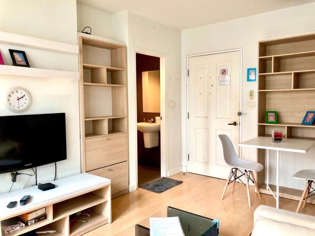 1Br Condo 5 Min To Bts 1000Mbps Fiber Wi-Fi Bangkok Exteriör bild