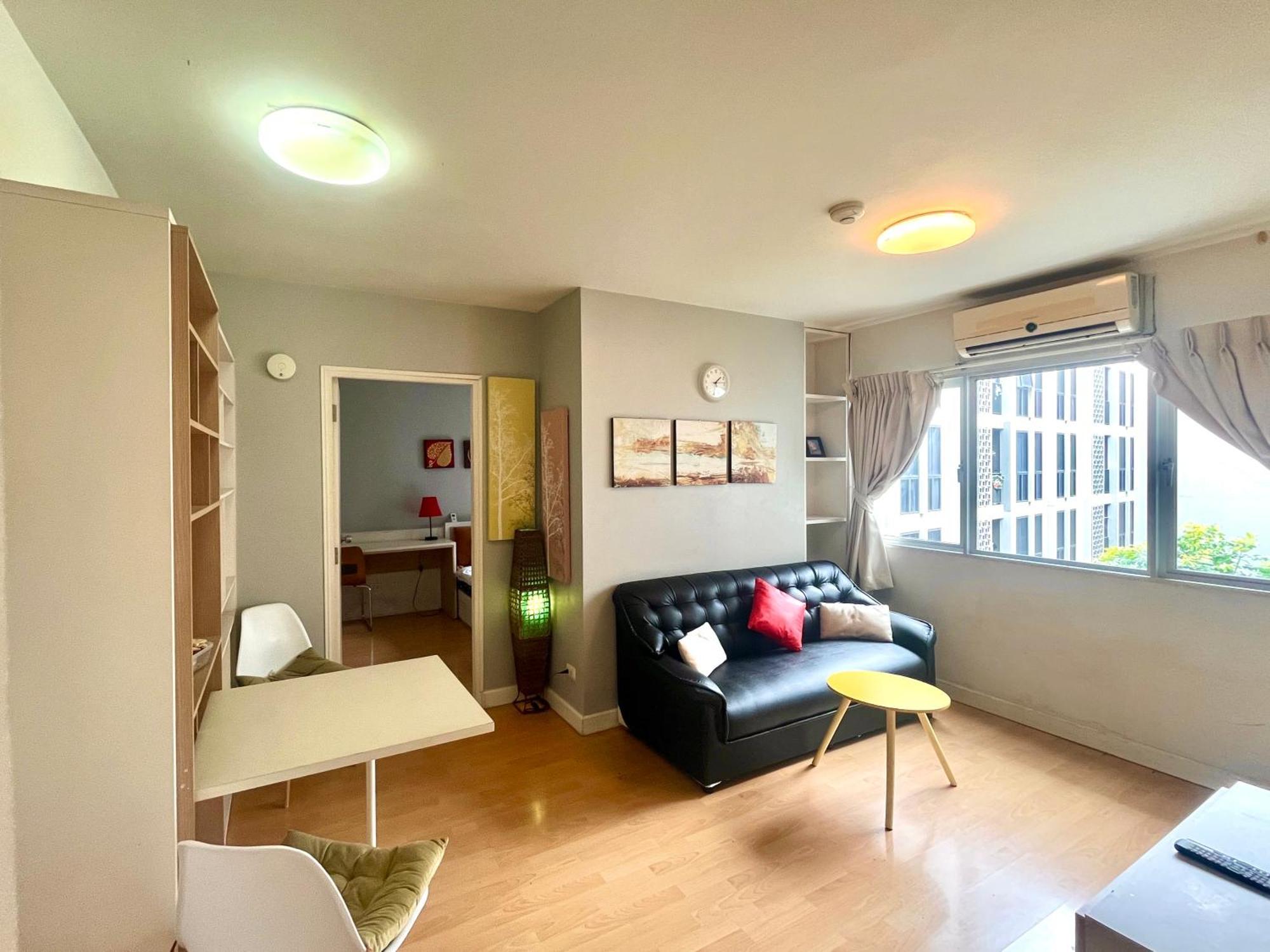 1Br Condo 5 Min To Bts 1000Mbps Fiber Wi-Fi Bangkok Exteriör bild