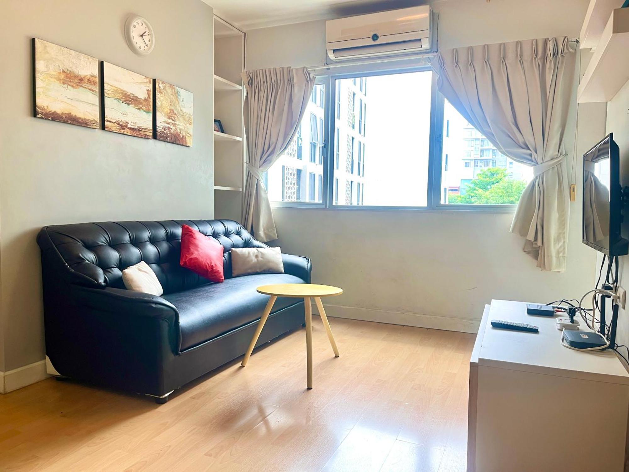 1Br Condo 5 Min To Bts 1000Mbps Fiber Wi-Fi Bangkok Exteriör bild