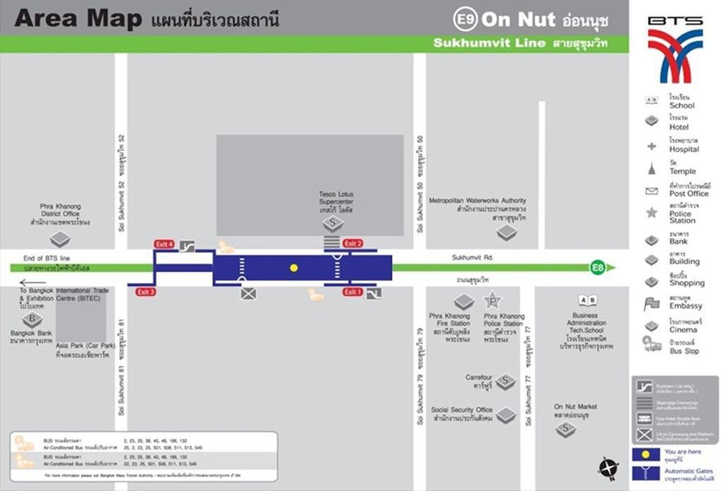 1Br Condo 5 Min To Bts 1000Mbps Fiber Wi-Fi Bangkok Exteriör bild