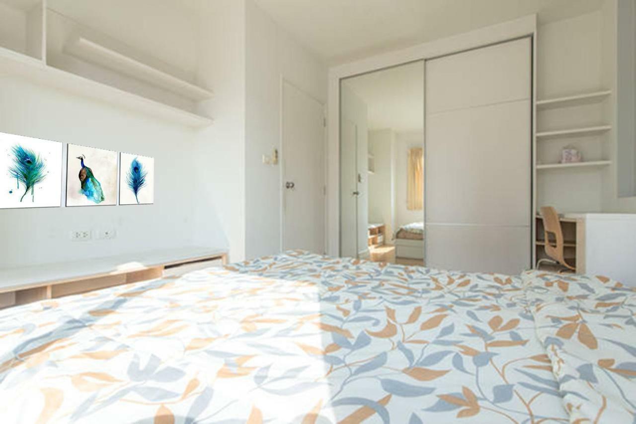 1Br Condo 5 Min To Bts 1000Mbps Fiber Wi-Fi Bangkok Exteriör bild